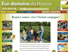 Tablet Screenshot of ecodomaineduhouvre.fr